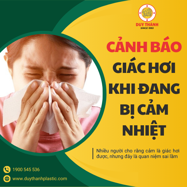 Người bị cảm nhiệt giác hơi dẫn đến tăng thân nhiệt nguy hiểm