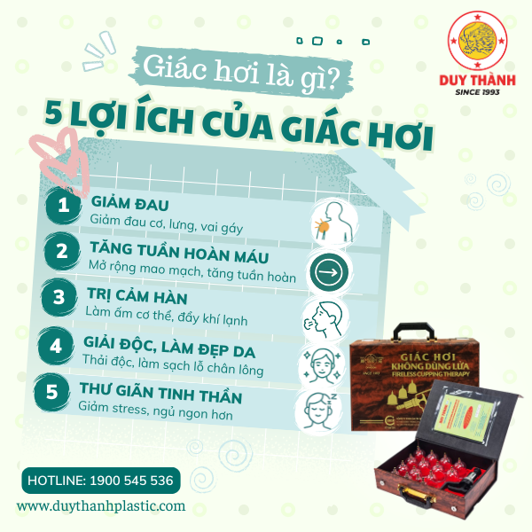Bộ giác hơi không dùng lửa Duy Thành tiện lợi và an toàn