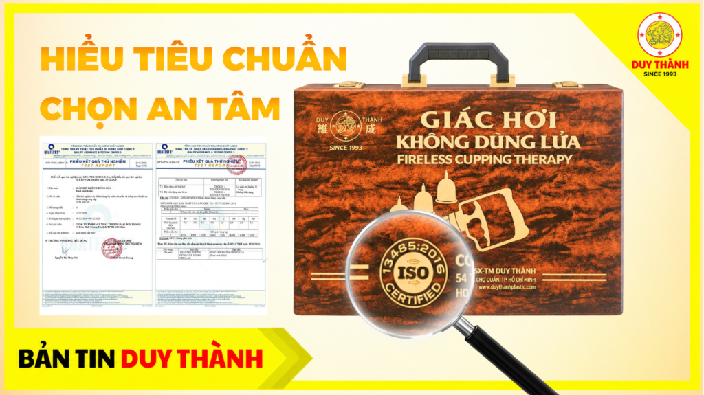 ISO 13485 giác hơi Duy Thành và những tiêu chí chất lượng đáng chú ý của bộ giác hơi không dùng lửa YGH01.