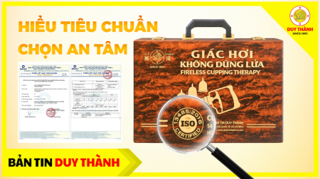 ISO 13485 giác hơi Duy Thành và những tiêu chí chất lượng đáng chú ý của bộ giác hơi không dùng lửa YGH01.